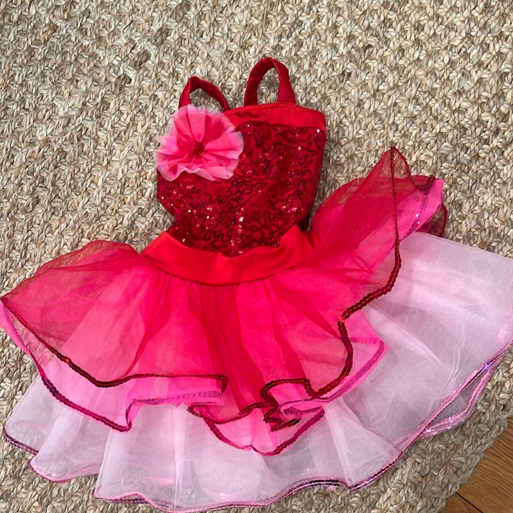 Dance costume or fun “dress up” dress. Kids size 4-5